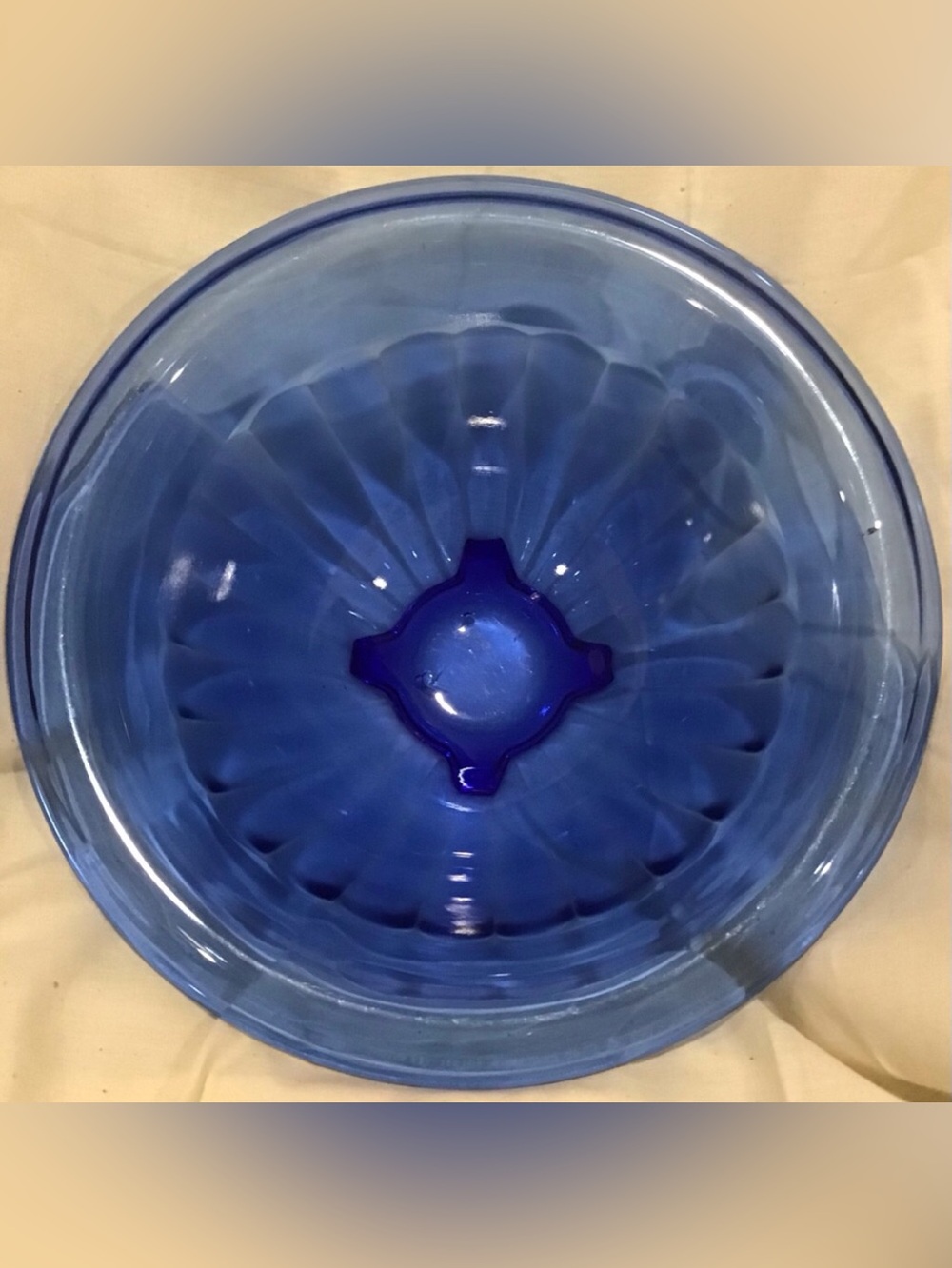 Moderntone vintage cobalt glass bowl